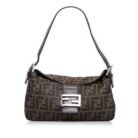 fendi zucca double flap baguette|fendi baguette bag price.